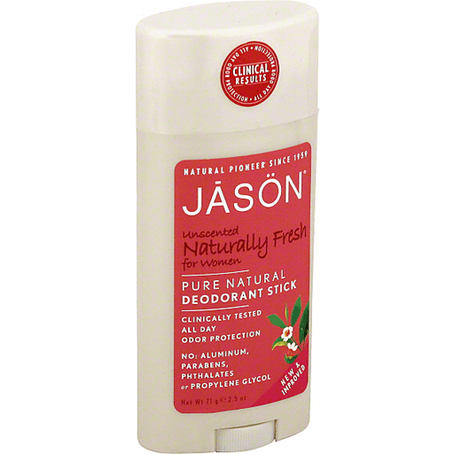 Bâtonnet déodorant pur sans parfum Jason Natural Products Naturally Fresh