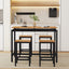 TREXM 5-piece compact bar table with table and stool - modern industrial design brown - Korvel