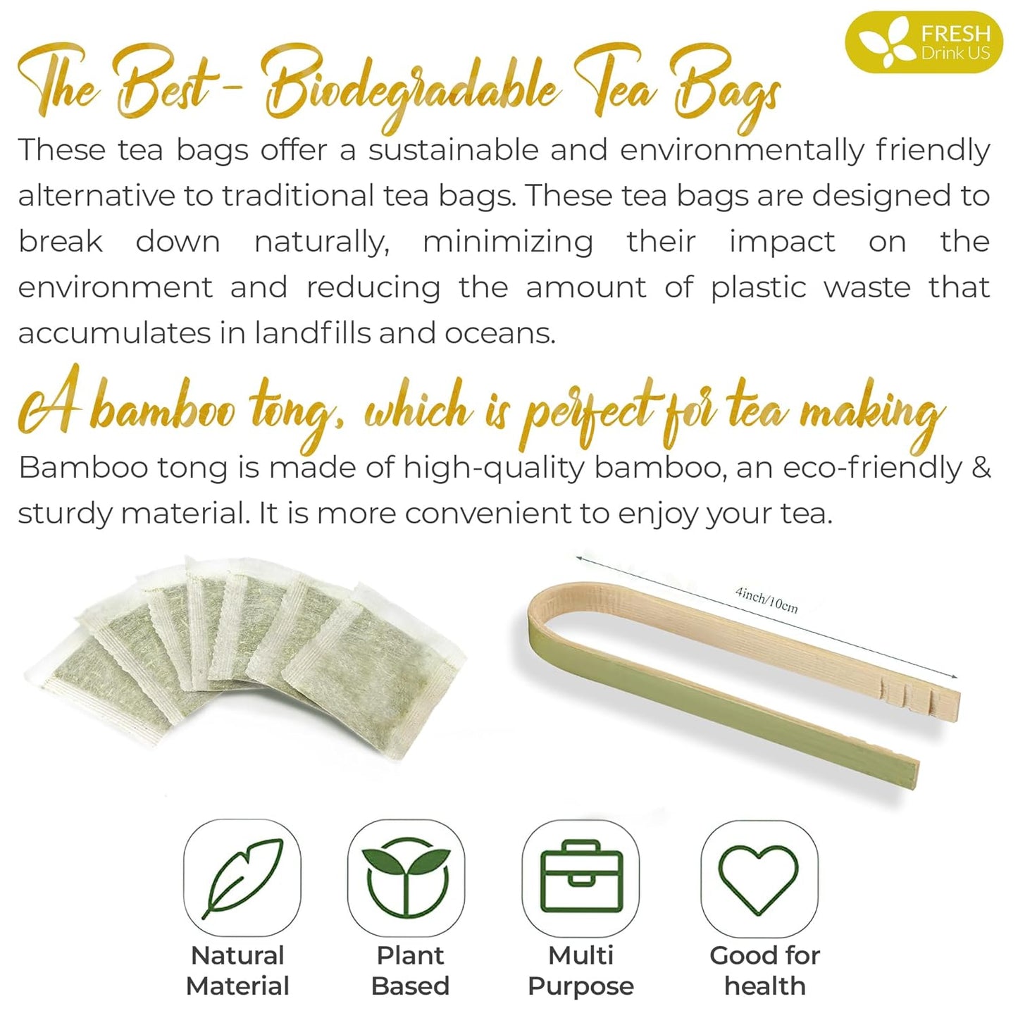 Premium Lemon Ginger Herbal Tea Bags - Eco-Conscious & Vegan