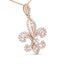 Collar con Colgante de Fleur De Lis de Diamante en Oro Amarillo de 14K