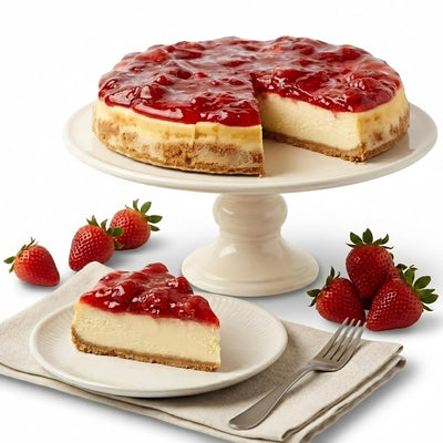 Andy Anand Gluten Free Sugar Free Strawberry Cheesecake 9"
