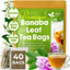 Hojas de banaba secas naturales, bolsitas de té, en polvo, hojas de banaba enteras, hojas de banaba secas 100 % puras, té de hojas de banaba, sin aditivos, sin cafeína, vegano 