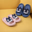 Big-Eyed Black Cat Cartoon Sandals One-Piece Soft Bottom Soft Face Parent-Child Amazon Baby Children's Slippers - Korvel