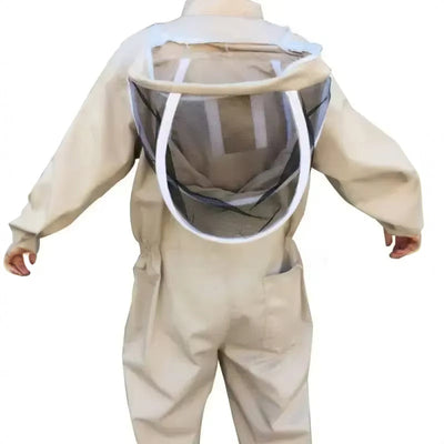 1 Set of Professional Ventilated Full - Body Beekeeping Suit with Gloves - Korvel