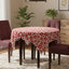 Charming Red & White Paw Print Tablecloth