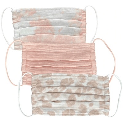 KitSch Cotton Face Masks Set - 3 Assorted Patterns