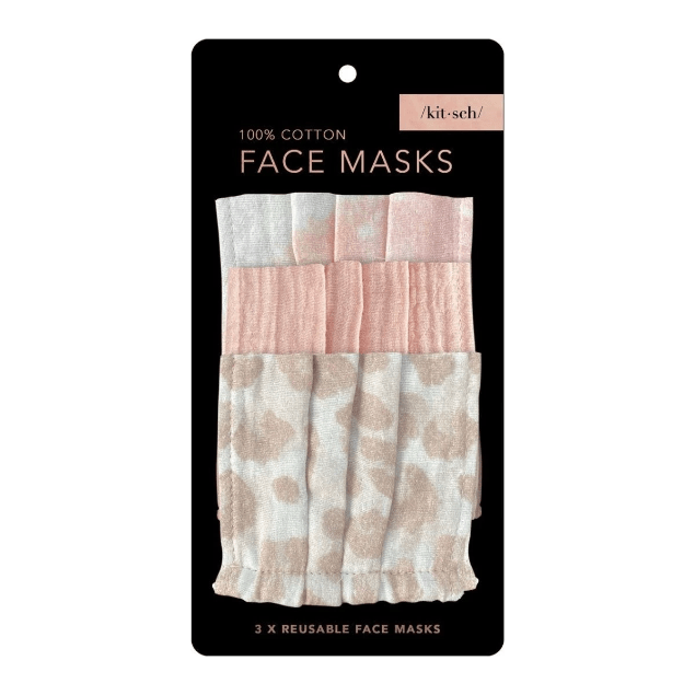 Ensemble de masques en coton KitSch - 3 motifs assortis
