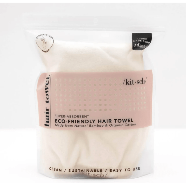 KitSch Eco-Friendly Hair Towel - Ivory