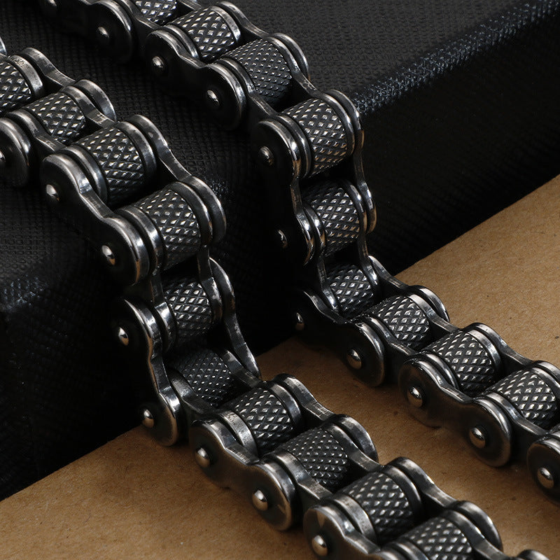 Bicycle Bracelet Titanium Steel Personalized Men's Motorcycle Chain Accessories - Korvel