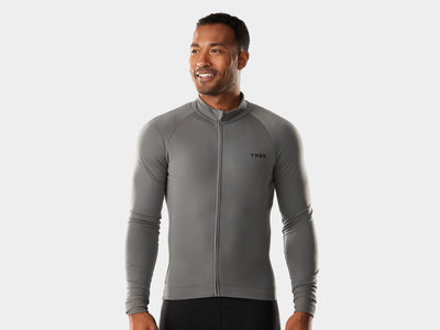 Trek Circuit Thermal Long Sleeve Jersey - Charcoal, X-Small