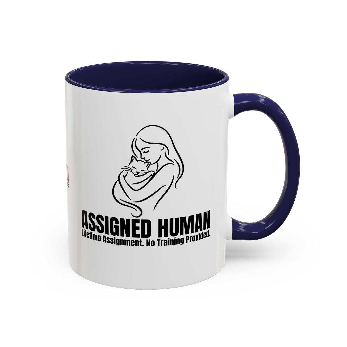 Assigned Human Mug – Cat Coffee Cup
