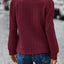 Sweatshirt à col rond texturé à manches longues