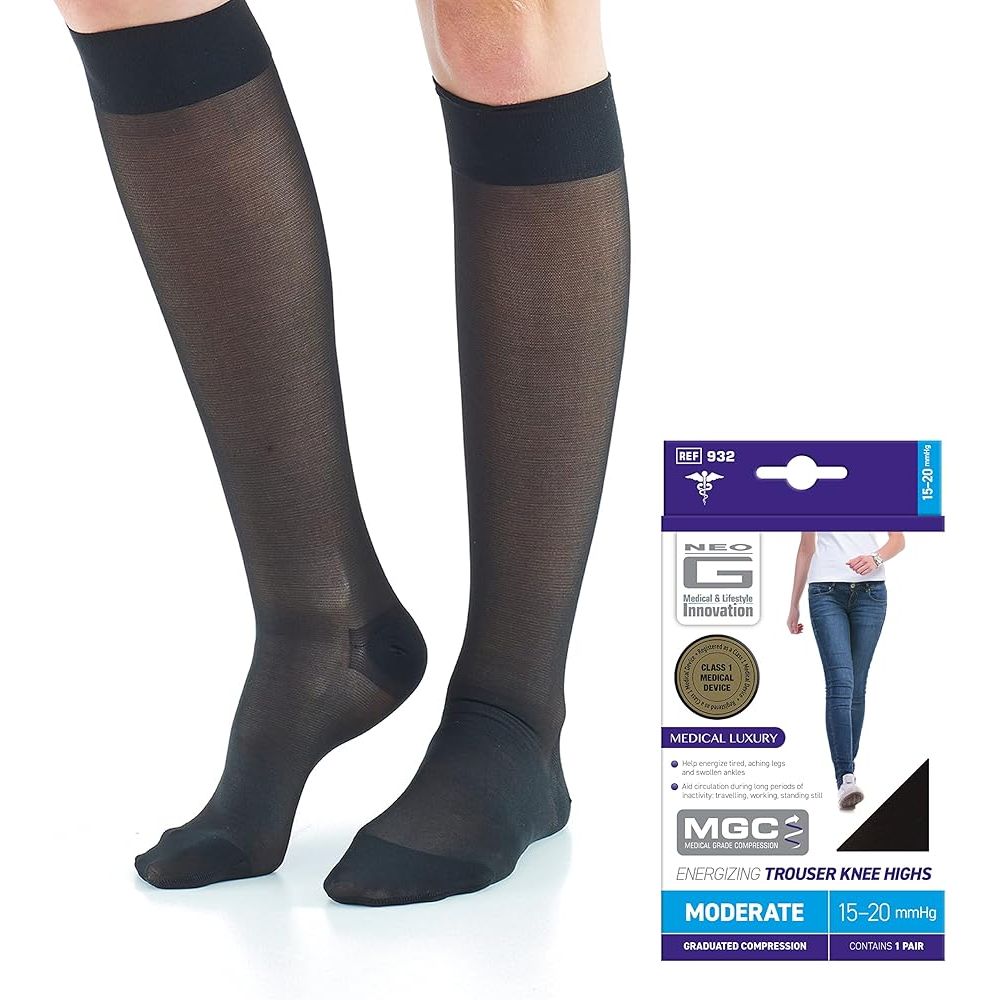 Chaussettes de compression hautes NEO G - Noir, X-Large