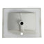 Basin de lavabo en céramique blanche premium de 24 pouces