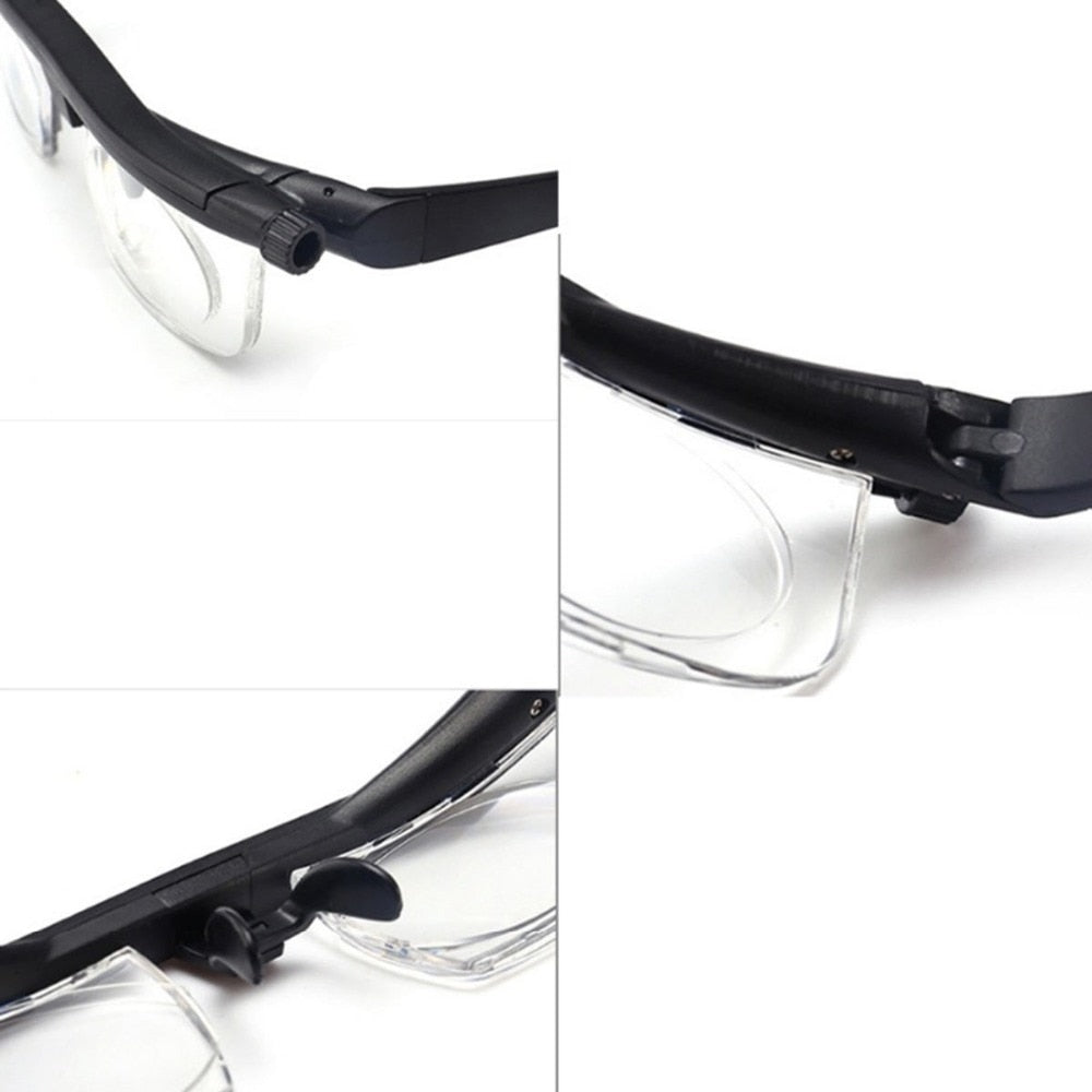 Adjustable Strength Lens Reading Myopia Glasses Eyewear Variable Focus Vision - Korvel