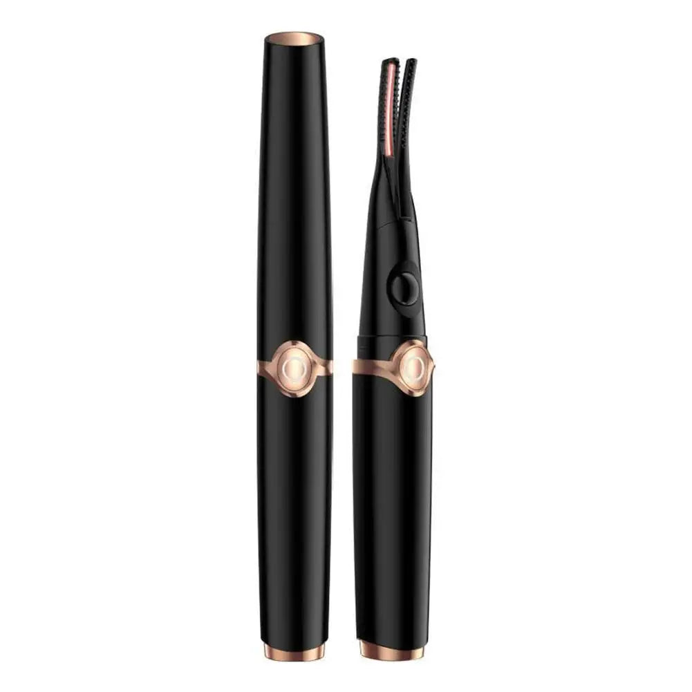 Rechargeable Mini Clip-Type USB Electric Heated Eyelash Temperature Modes Curler Makeup Hours Lasting 3 Long Tool Eye Women M1T2 - Korvel