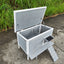 Outdoor Breathable Cat House for Outside Cats,Cat Shelter for Feral Cats with Escape Door,Porch Deck - Korvel