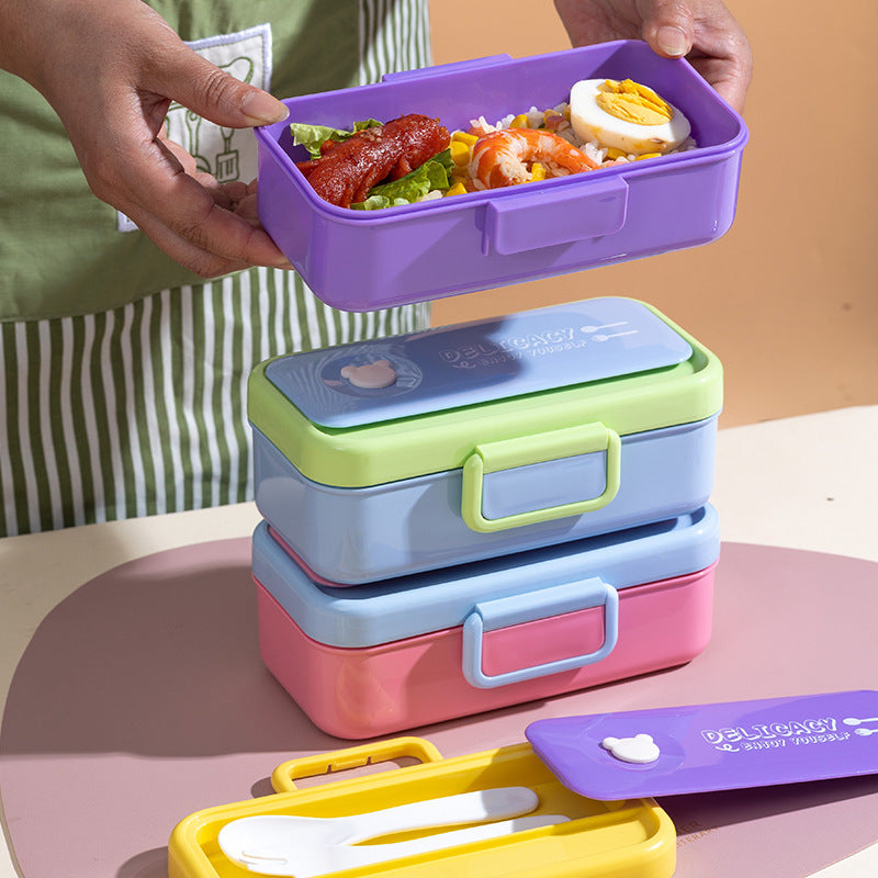 Boîte à lunch mignonne et cartoon, micro-ondable - Portable et élégante