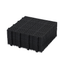 Dalles de terrasse interconnectées noires de 12 x 12 pouces - Pack de 12