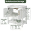 30-Inch White Bathroom Vanity with Ceramic Sink and Versatile Storage - Ideal for Small Bathrooms - Korvel