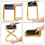25*22.5*27cm Outdoor Aluminum Folding Stool Chair Small Fishing Stool Chair Portable Camping Outdoor Fishing Chair Fishing Tool - Korvel