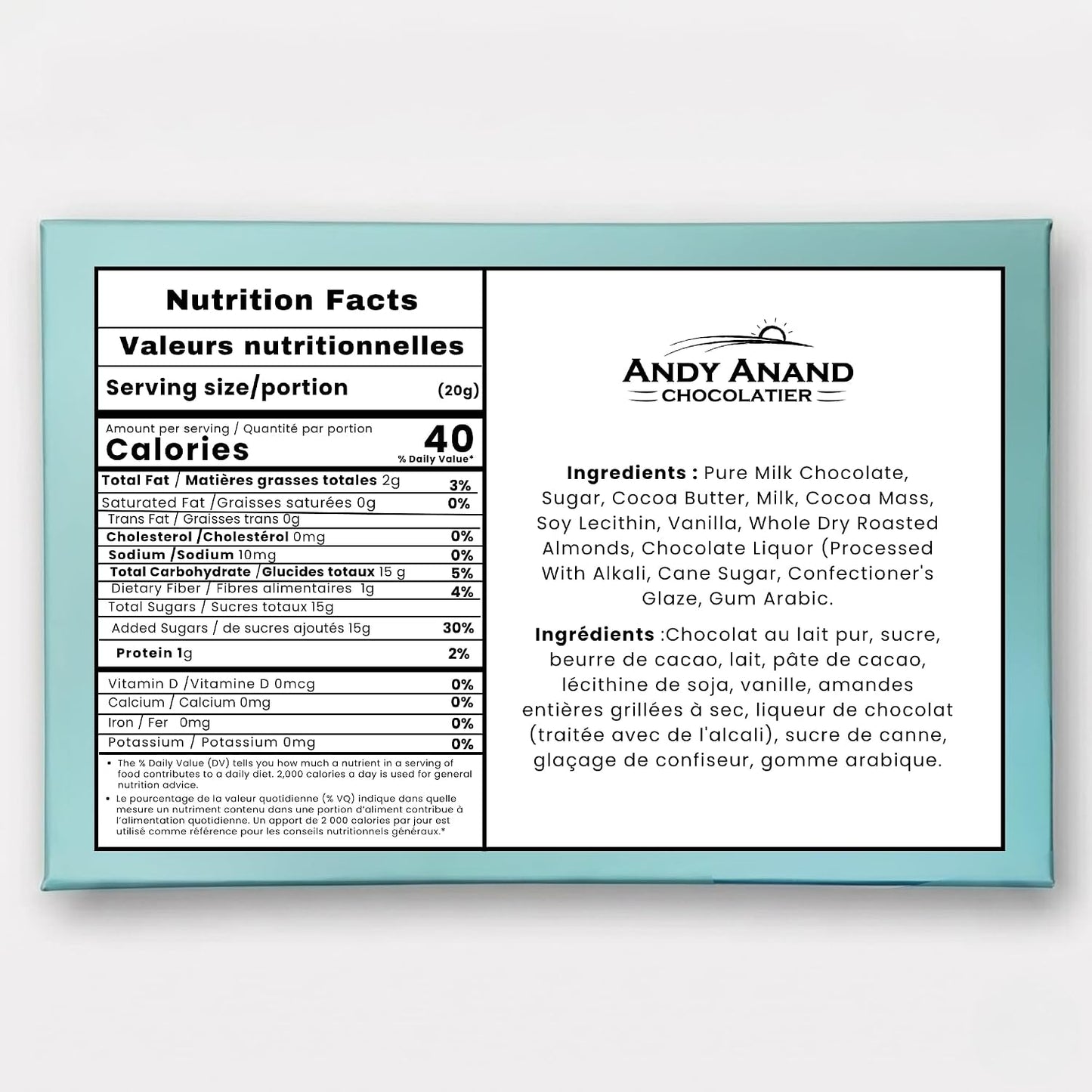 Galletas Italianas Amaretti de Almendra Andy Anand - 20 piezas, 8 sabores