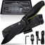 Ultimate Bushcraft Survival Knife Gift Set - The Fireline with 1095 High Carbon Blade (Black/Green) - Korvel