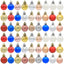 Christmas balls Christmas gifts decorations a variety of mixed 36PCS - Korvel