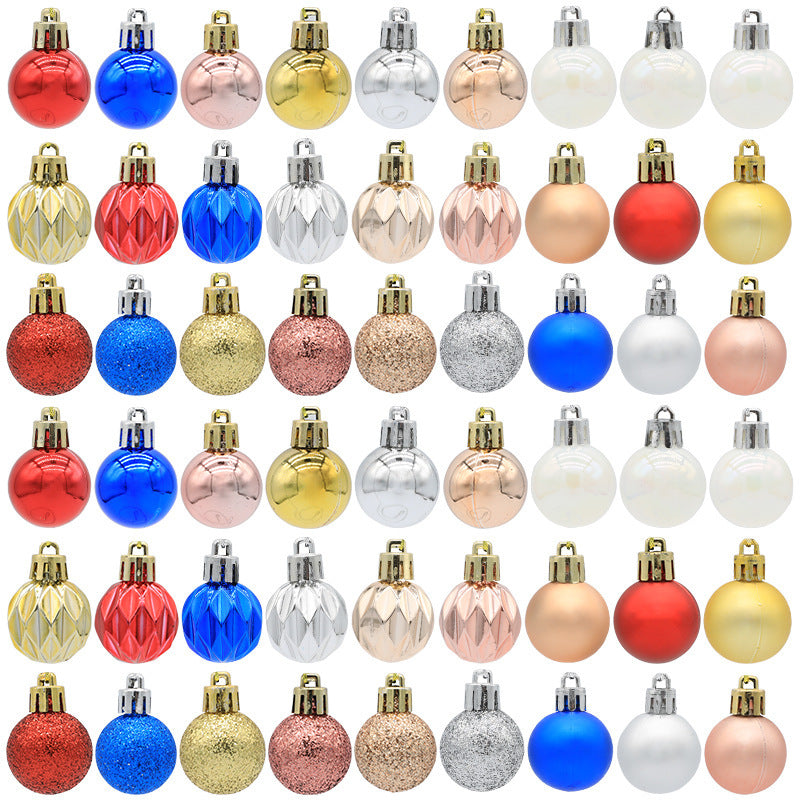 Christmas balls Christmas gifts decorations a variety of mixed 36PCS - Korvel