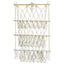 Simple decoration of shelves for children's rooms book ornaments wooden sticks 3-layer plush Bohemian toy storage net bag - Korvel