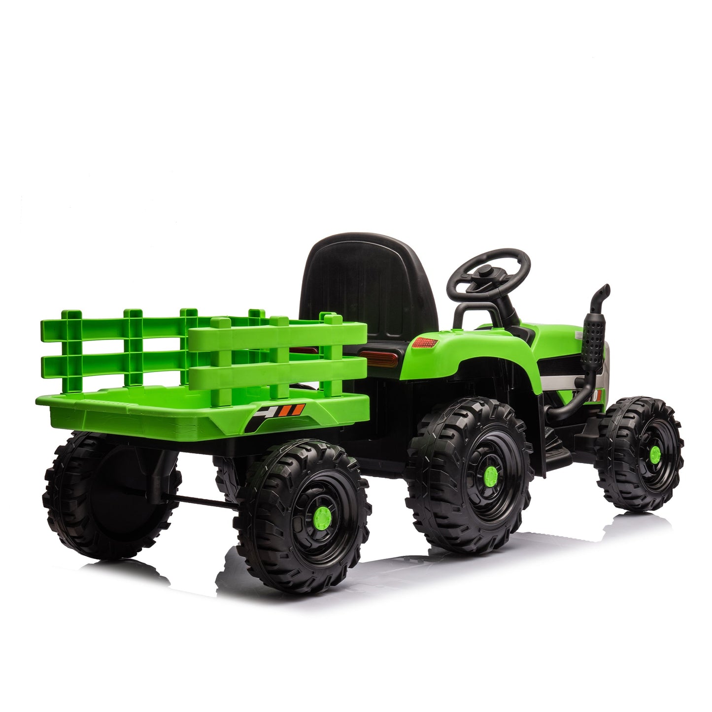 Children's electric tractor toy, powered by 24V battery, 200w * 2 motor 1.86-4.97MPH/remote control three speed adjustable - Korvel