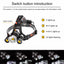Lampe frontale LED XML T6 de 12000 lumens avec chargement USB