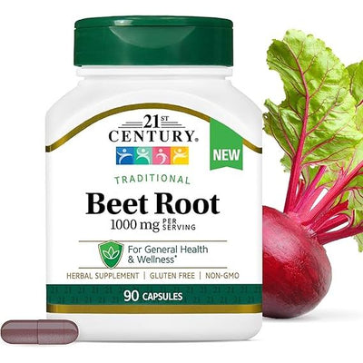 Beet Root 1000 mg - 90 Premium Capsules