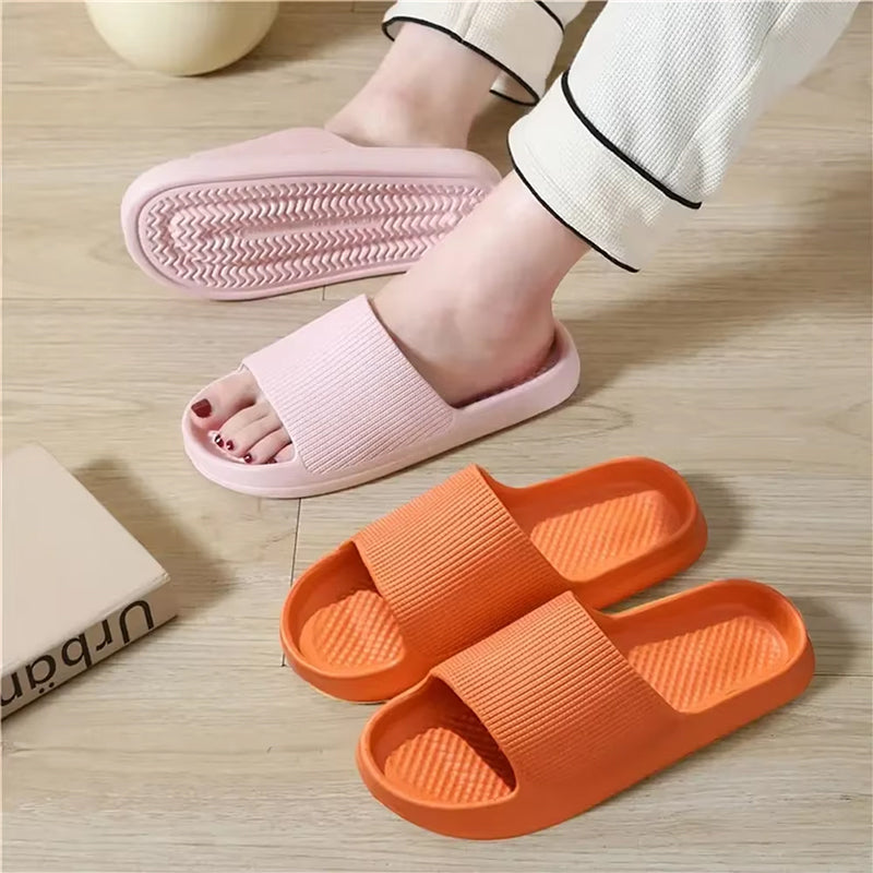 Unisex Fashion Sandals - Anti - Slip, Wear - Resistant EVA Thick Sole, Comfortable Home & Bathroom Flip - Flops - Korvel