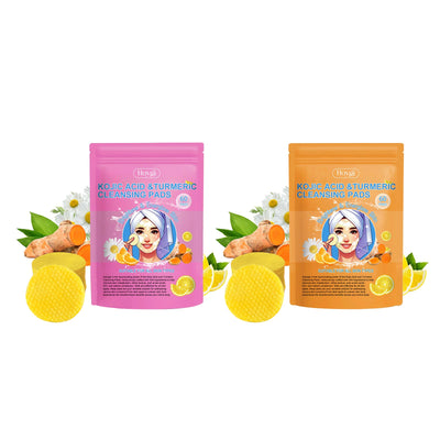Turmeric Acid Cleansing Pads - Gentle Exfoliation for Radiant Skin