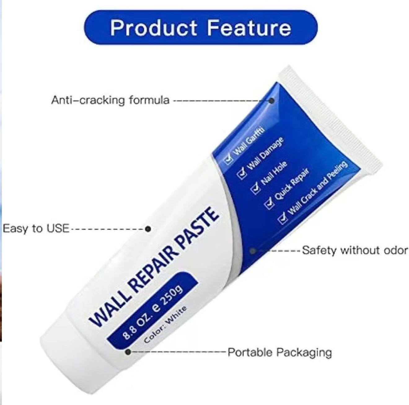 WallFix Repair Paste - Quick-Drying Wall Restoration Solution