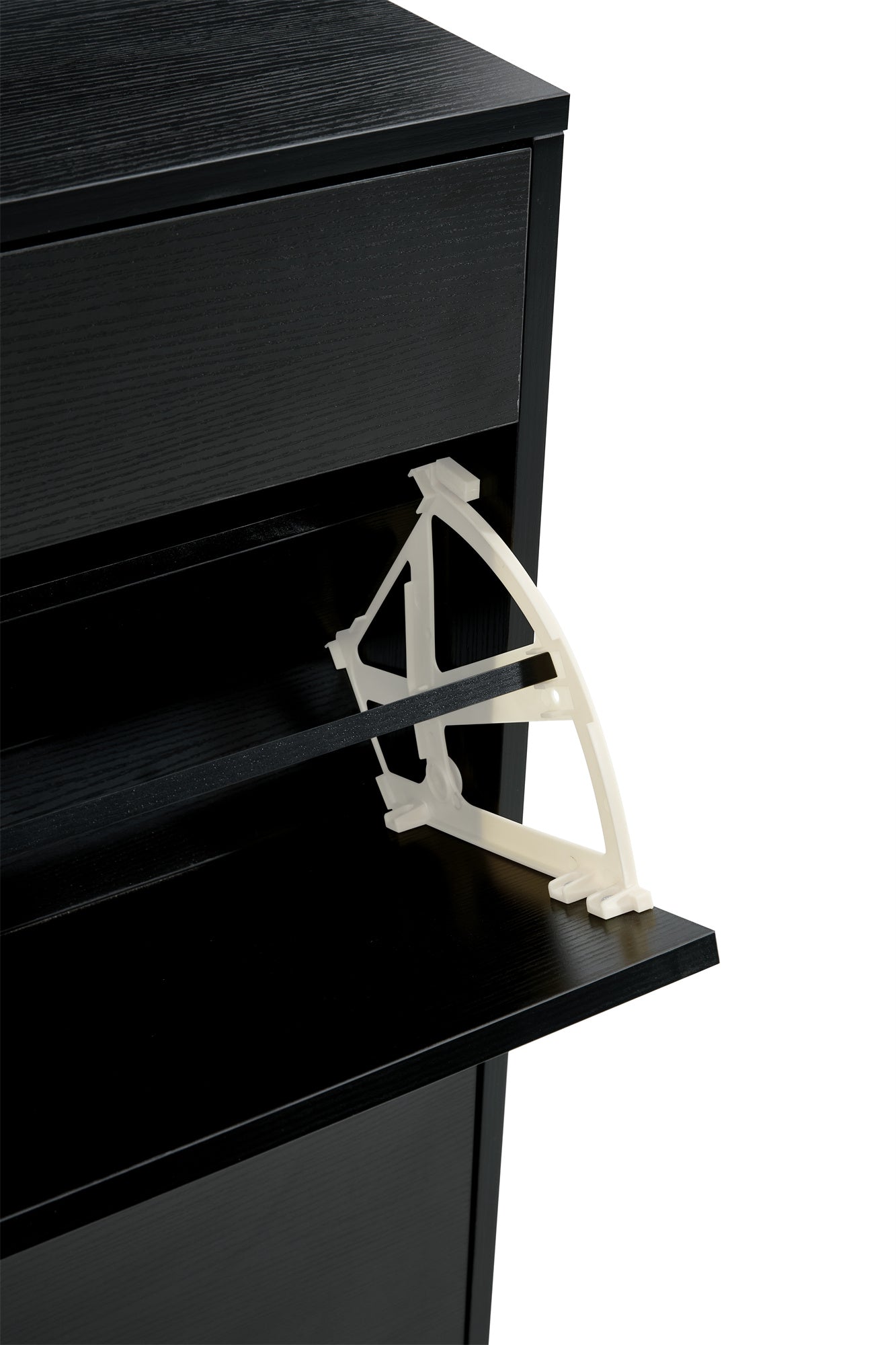 Premium Black Shoe Cabinet - Stylish Storage Solution