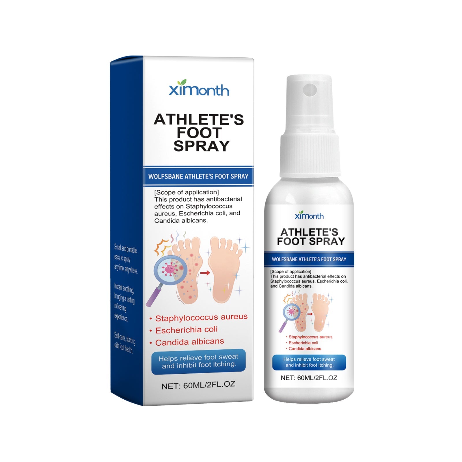 Foot Care Spray Soothing Dry Feet Mild Moisturizing Foot Care Spray - Korvel