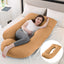 J-Shaped Pregnancy Pillow for Side Sleepers