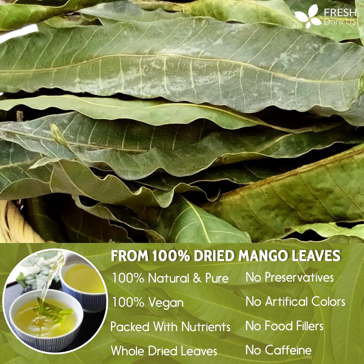 Premium Mango Leaf Herbal Tea - 100% Natural Dried Leaves