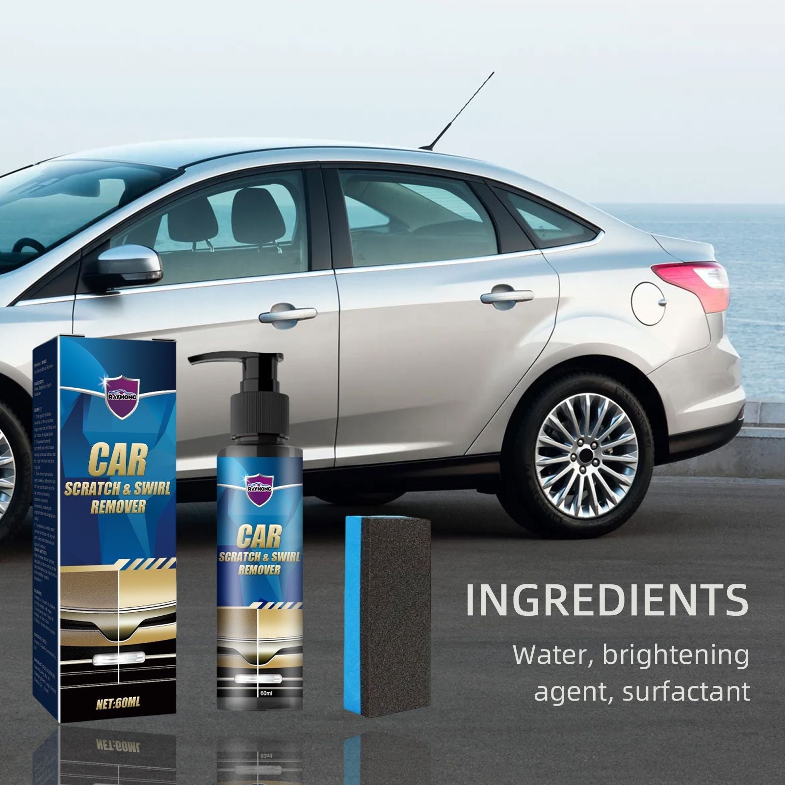 Car Scratch & Swirl Remover, Car Polishing Scratch Repair Paint Curing Renovation Touch-Up Detailer - Korvel