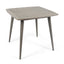 Outdoor Square Acacia Wood Table with Straight Legs, Gray - Korvel