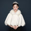 Bride's wedding dress fur shawl women's warm white cloak cheongsam jacket red cloak - Korvel