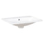 24" Bathroom Vanity Top Only White Basin 3-Faucet Holes  4" Faucet Available Ceramic - Korvel
