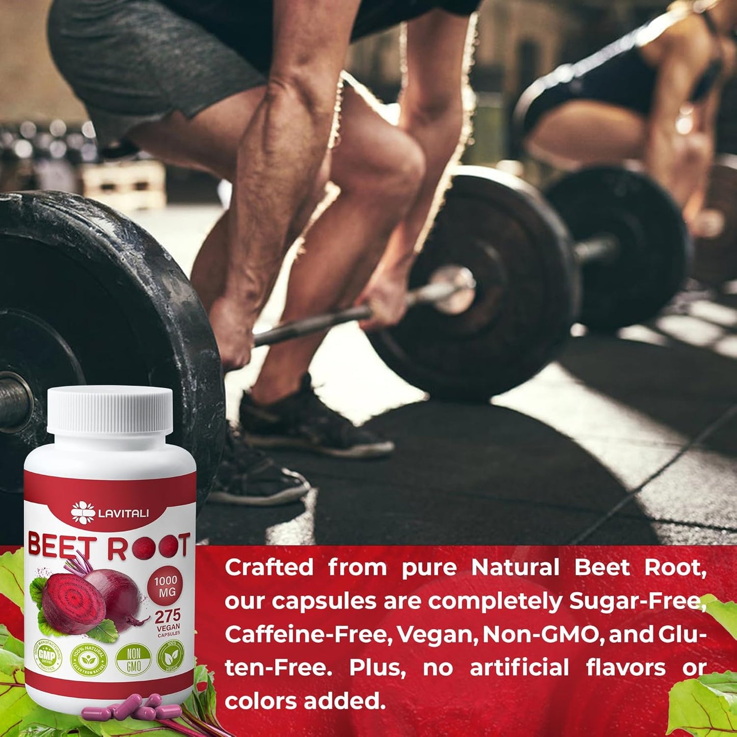 Beet Root Extract Capsules No Gluten, No Sugar, Vegan Capsules, High Concentrated Herbal Beet Root Extract. - Korvel