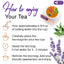 Premium Lavender Mint Tea Bags - 100% Natural Herbal Blend