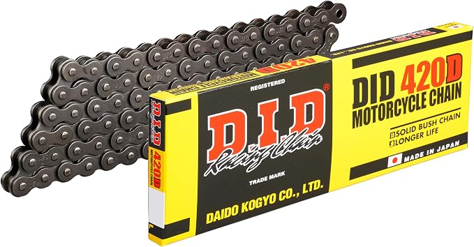 D.I.D 420D-124RB S&S Motorcycle Chain - Silver