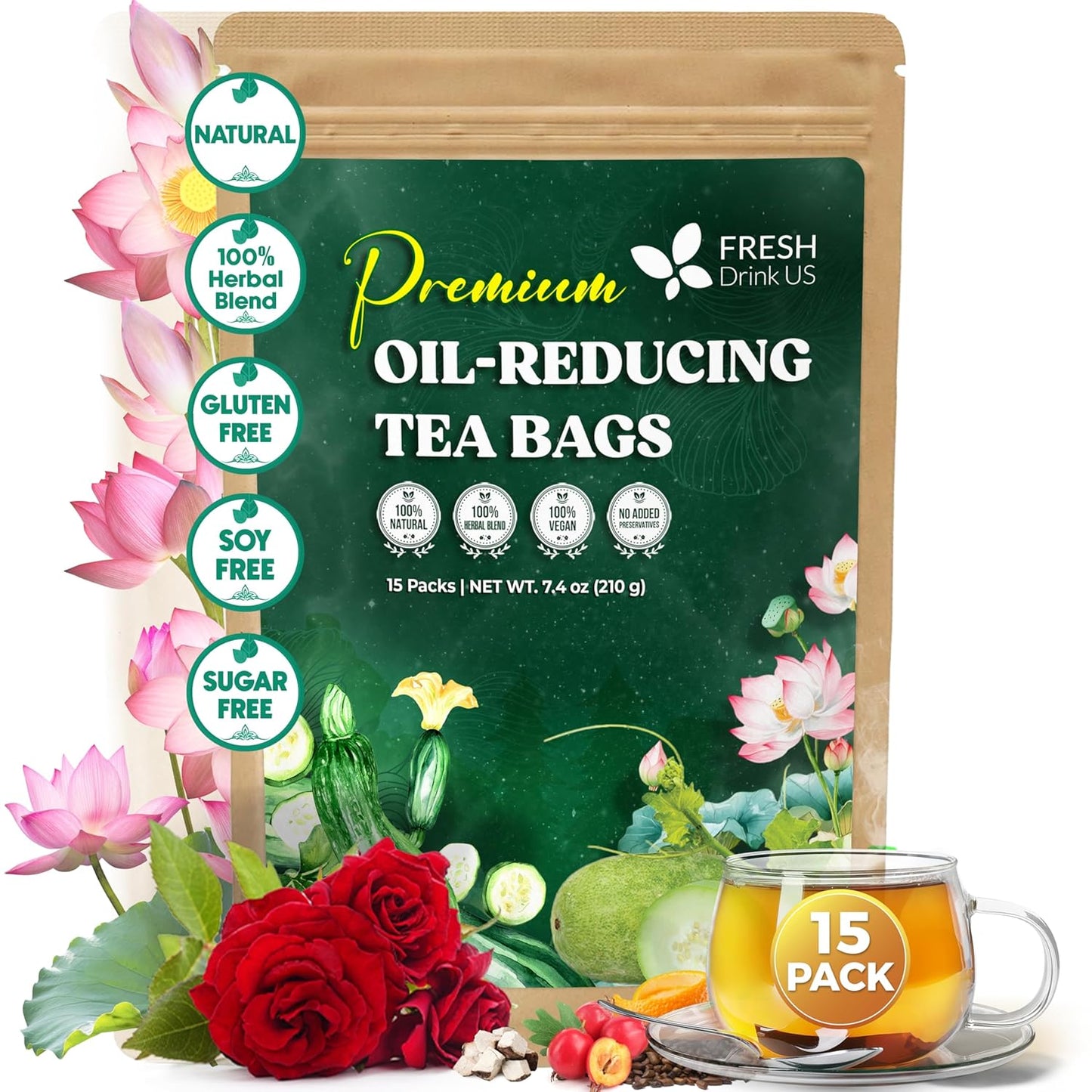 Premium Herbal Tea Blend for Refreshing Cleansing