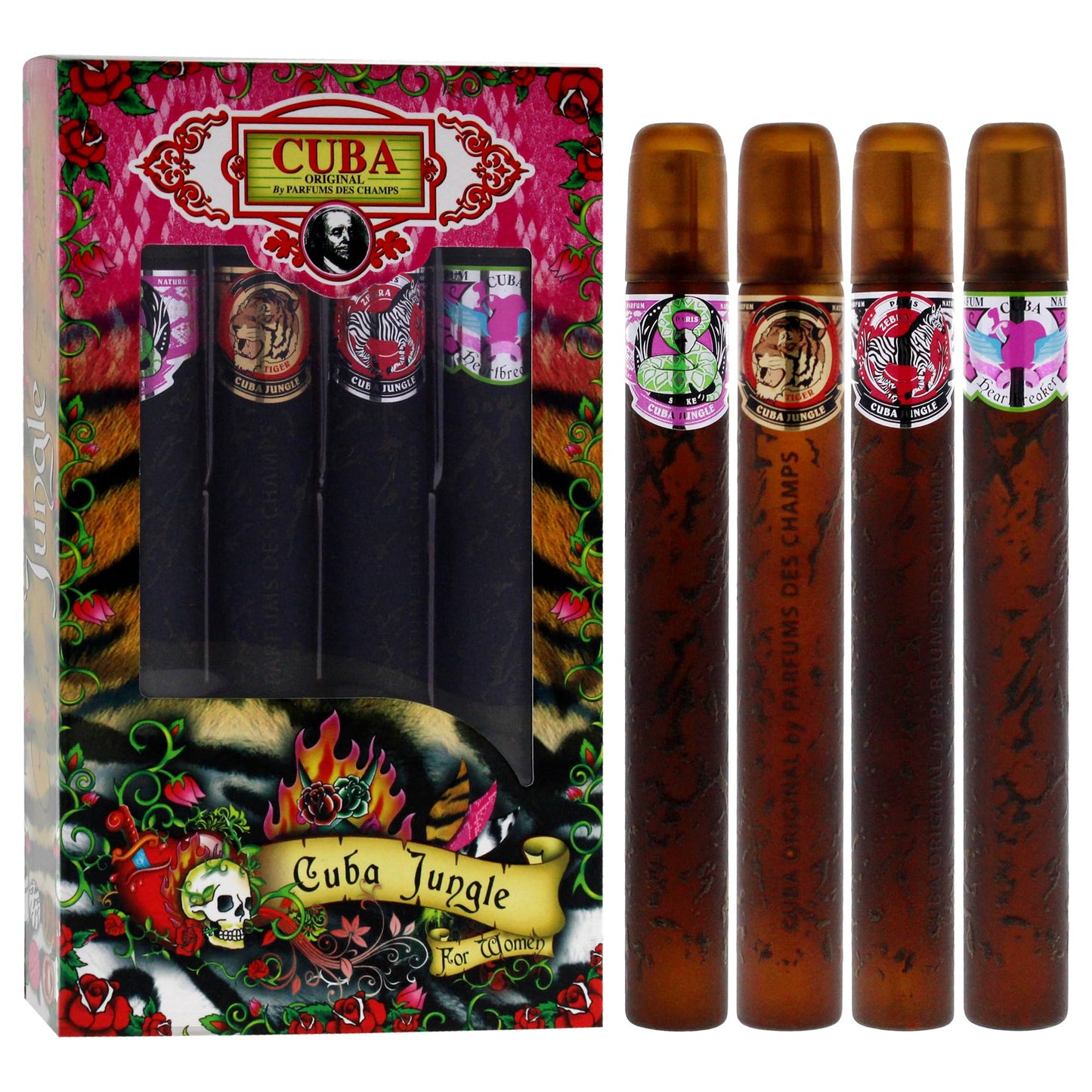 Ensemble Cuba Jungle SE 4PC de Crèmes pour les Mains pour Femmes