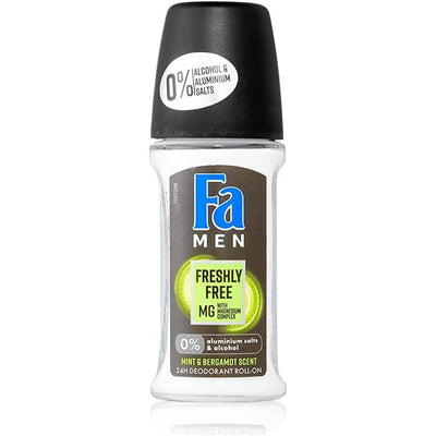 Fa Men Freshly Free Mint & Bergamot Deodorant Roll-On 50ml